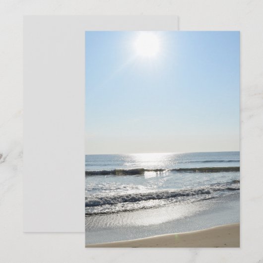 ビーチ招待 招待状 (正面/裏面)