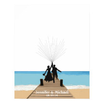 ビーチ指紋バルーンゲストブック