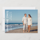 ビーチ挙式のウェディングフォト Save The Date セーブザデート (正面)
