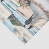 ビーチ挙式のカップル 薄葉紙 (詳細)