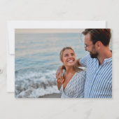 ビーチ挙式の結婚式の写真 セーブザデート (裏面)