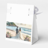 ビーチ挙式カップル フェイバーボックス (裏面サイド)