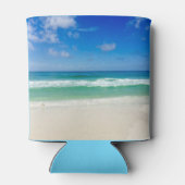 ビーチ撮影波の青い空 缶クーラー (裏面)