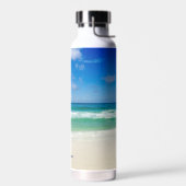 ビーチ撮影青海波パーソナライズされた ウォーターボトル (左面)