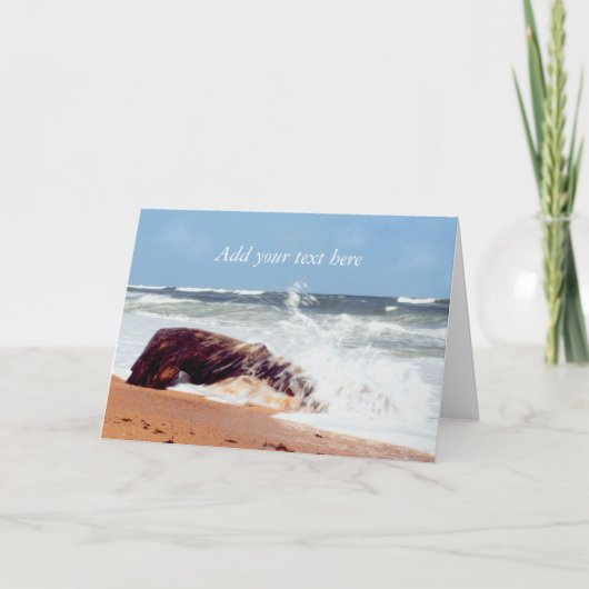ビーチ撮影 – ログ カード (正面)