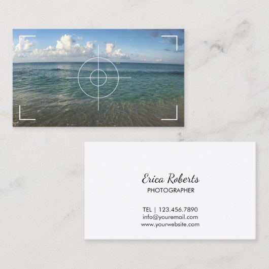 ビーチ撮影 名刺 (正面/裏面)