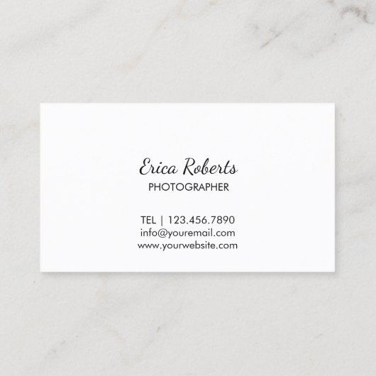 ビーチ撮影 名刺 (裏面)