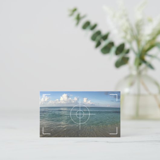 ビーチ撮影 名刺 (スタンド正面)