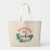 ビーチ教えない ラージトートバッグ (裏面)