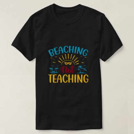 ビーチ教えのおもしろい先生 Tシャツ (デザイン正面)