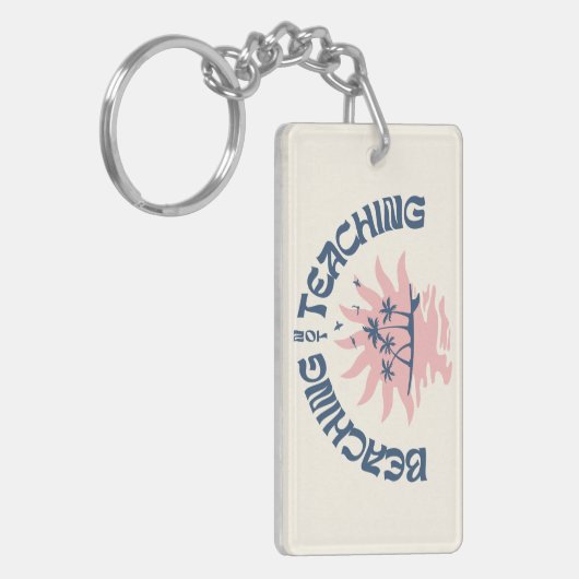 ビーチ教えNotのおもしろい先生 キーホルダー (正面左)