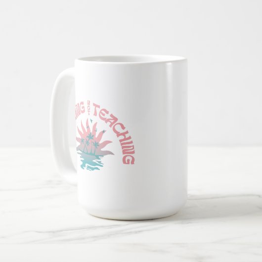 ビーチ教えNotのおもしろい先生 コーヒーマグカップ (正面左)