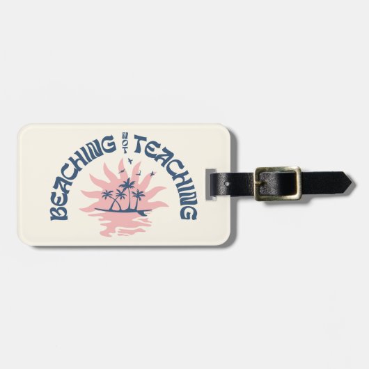 ビーチ教えNotのおもしろい先生 ラゲッジタグ (正面横)