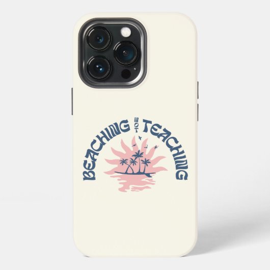 ビーチ教えNotのおもしろい先生 iPhoneケース (裏面)