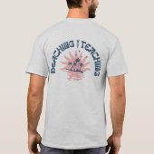 ビーチ教えNotのおもしろい先生 Tシャツ (裏面)