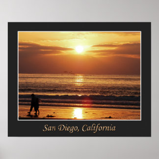 ビーチ散歩 ポスター