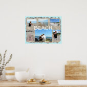 ビーチ数々の写真パーソナライズされたポスター ポスター (キッチン)