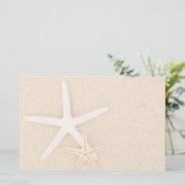 ビーチ文房具でヒトデ 便箋 (スタンド正面)