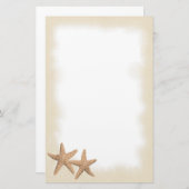 ビーチ文房具のヒトデ 便箋 (正面/裏面)