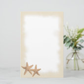 ビーチ文房具のヒトデ 便箋 (スタンド正面)