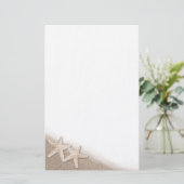 ビーチ文房具のヒトデ 便箋 (スタンド正面)