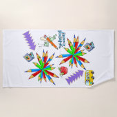 ビーチ新学期クール ビーチタオル (正面)