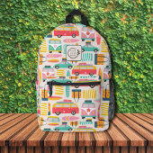 ビーチ旅行サーフィンロゴの追加企業の プリントバックパック