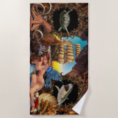 ビーチ旅行 ビーチタオル (正面)