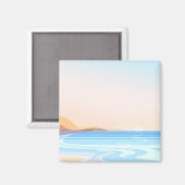 ビーチ旅行 マグネット (正面/裏面)