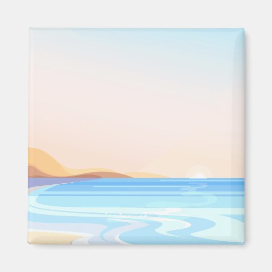 ビーチ旅行 マグネット (正面)