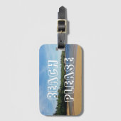 ビーチ旅行 ラゲッジタグ (正面縦)