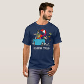 ビーチ旅行 Tシャツ (正面フル)