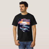 ビーチ旅行 Tシャツ (正面フル)