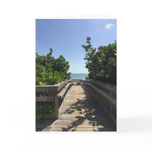 ビーチ日のグリーティングカード