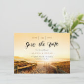 ビーチ日の入り日カードを保存 招待状 (スタンド正面)