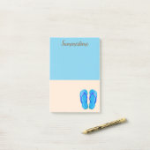 ビーチ日のPost-Itメモ ポストイット (デスク上)