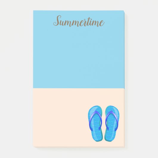 ビーチ日のPost-Itメモ ポストイット (正面)