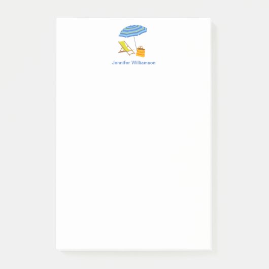 ビーチ日トロピカルアンブレラチェアサマーカスタム  ポストイット (正面)