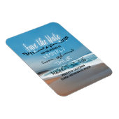 ビーチ日付の保存 マグネット (右側)