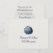 ビーチ日付の保存 案内ポストカード (正面/裏面)