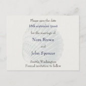 ビーチ日付の保存 案内ポストカード (裏面)