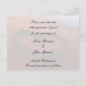 ビーチ日付の保存 案内ポストカード (裏面)