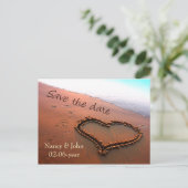 ビーチ日付の保存 案内ポストカード (スタンド正面)