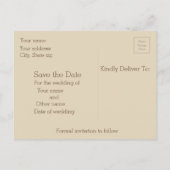 ビーチ日付の保存 案内ポストカード (裏面)