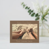 ビーチ日付の保存 案内ポストカード (スタンド正面)