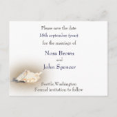 ビーチ日付の保存 案内ポストカード (裏面)