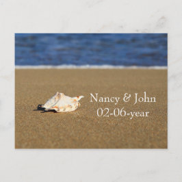 ビーチ日付の保存 案内ポストカード