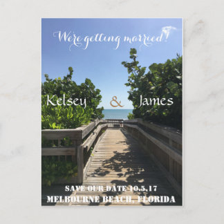 ビーチ日付ポストカードの保存 案内ポストカード