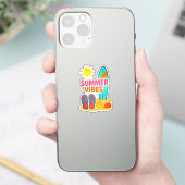 ビーチ日先行 シール (スマートフォン)