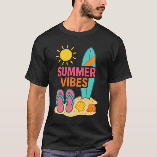 ビーチ日先行 Tシャツ (正面)